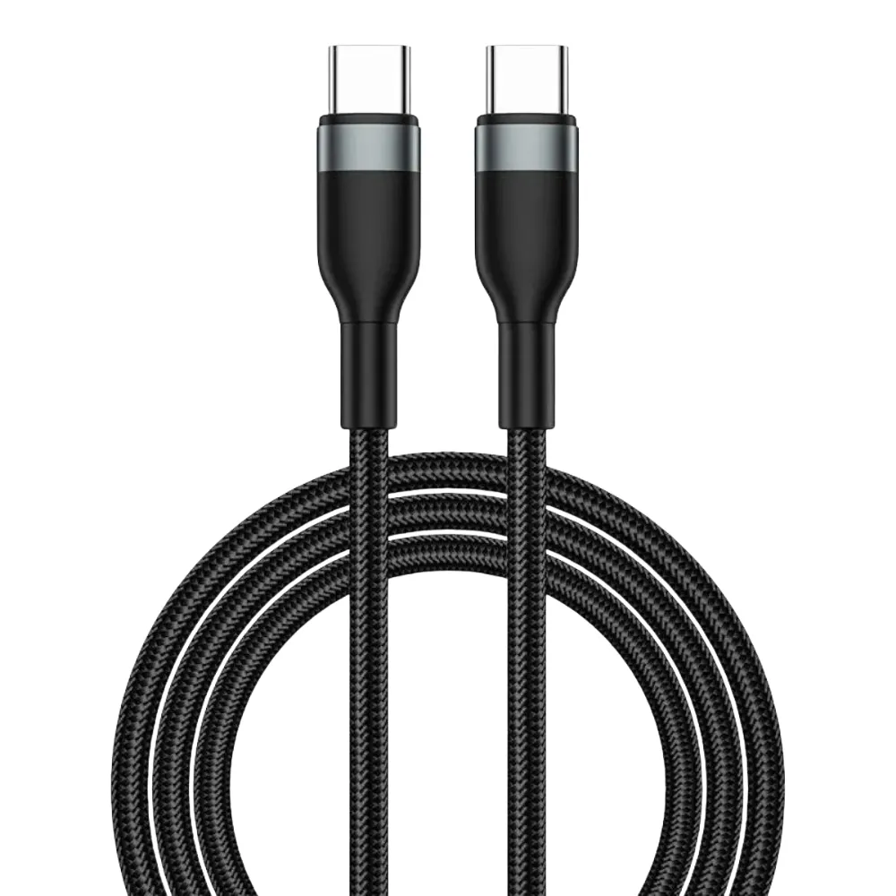 Cabo Vigor  Tipo C x C  -100W  Silicone  120 cm  Preto