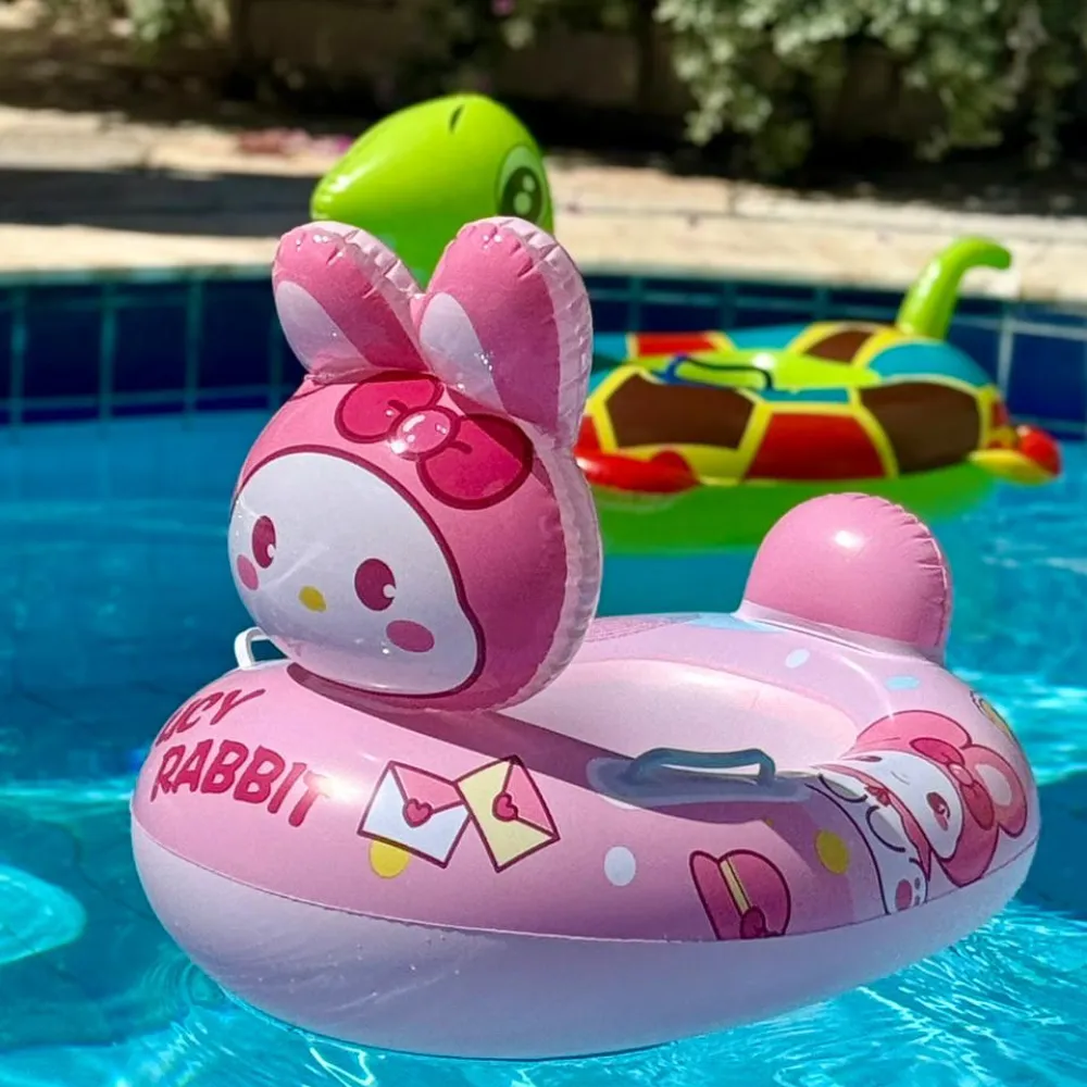 Bóia Infantil com assento fralda - Coelhinho Rosa