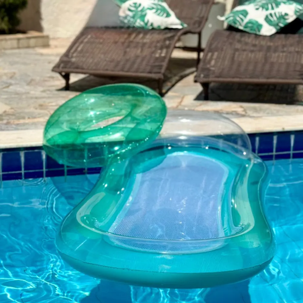 Boia Colchão Flutuante com rede - Cores Diversas